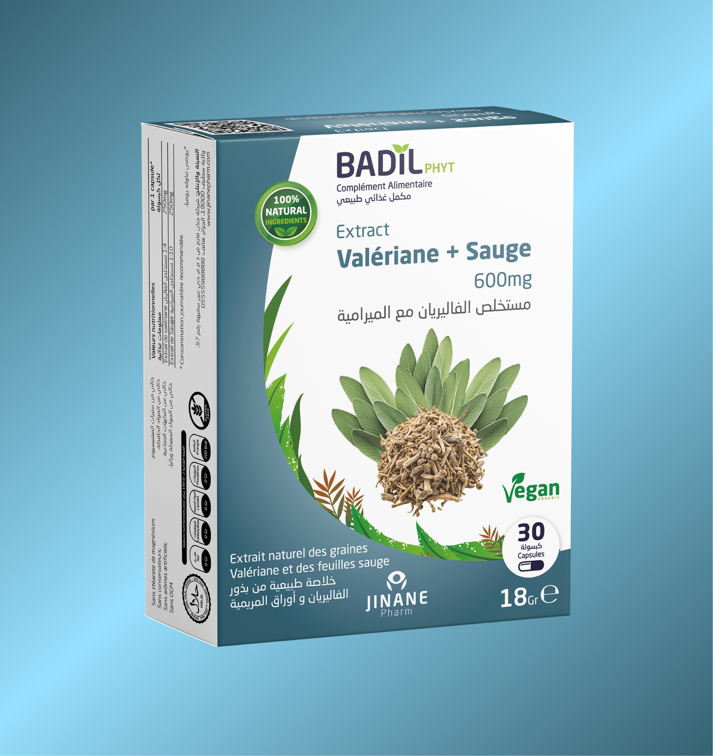 Valeriane and sauge